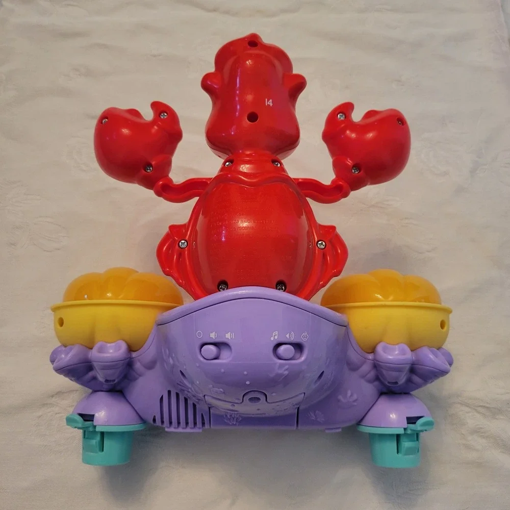 Bright Starts Disney Baby Sebastian Musical Drum Toy Little Mermaid Activity